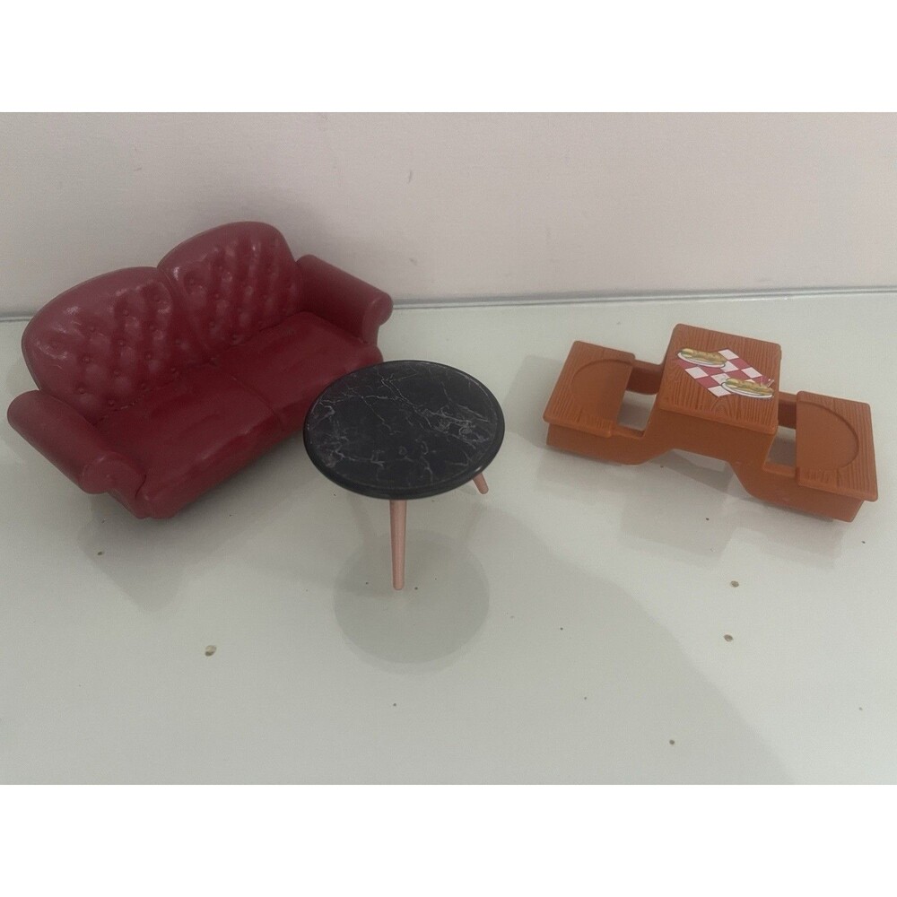 Sylvanian Families Grand Department Store Building Sofa Loveseat Coffee Table